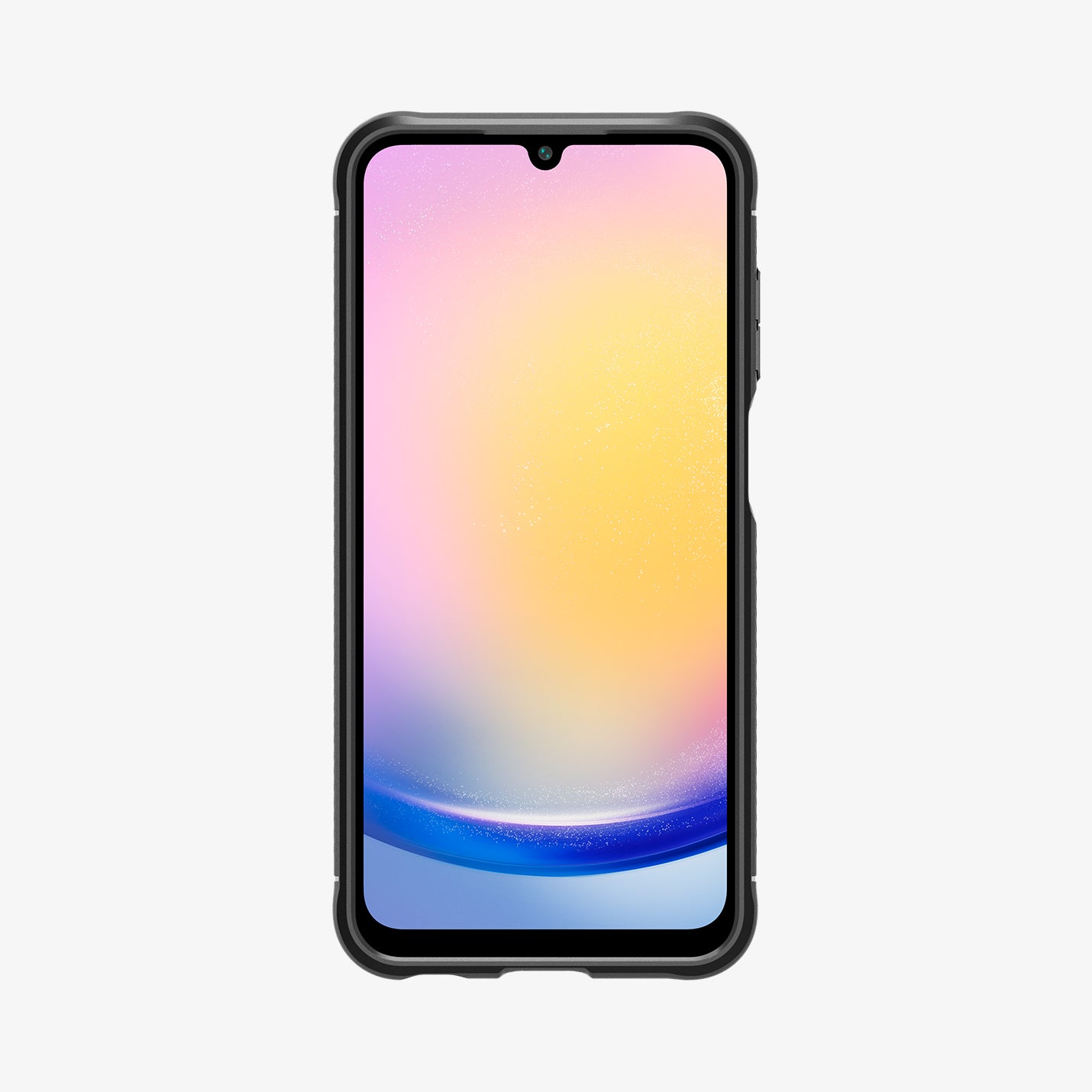 ACS06831 - Galaxy A25 5G Case Rugged Armor in Matte Black showing the front