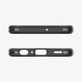 ACS06831 - Galaxy A25 5G Case Rugged Armor in Matte Black showing the top and bottom