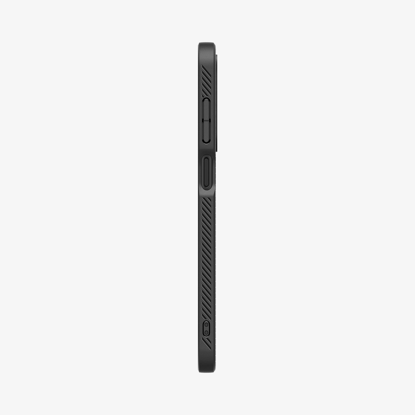 ACS09290 - Galaxy A26 5G Case Liquid Air in Matte Black showing the side