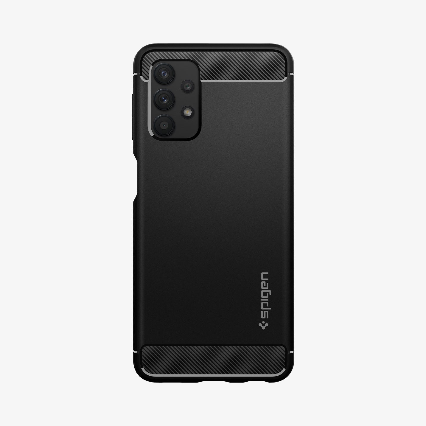 ACS03046 - Galaxy A32 5G Case Rugged Armor in Matte Black showing the back