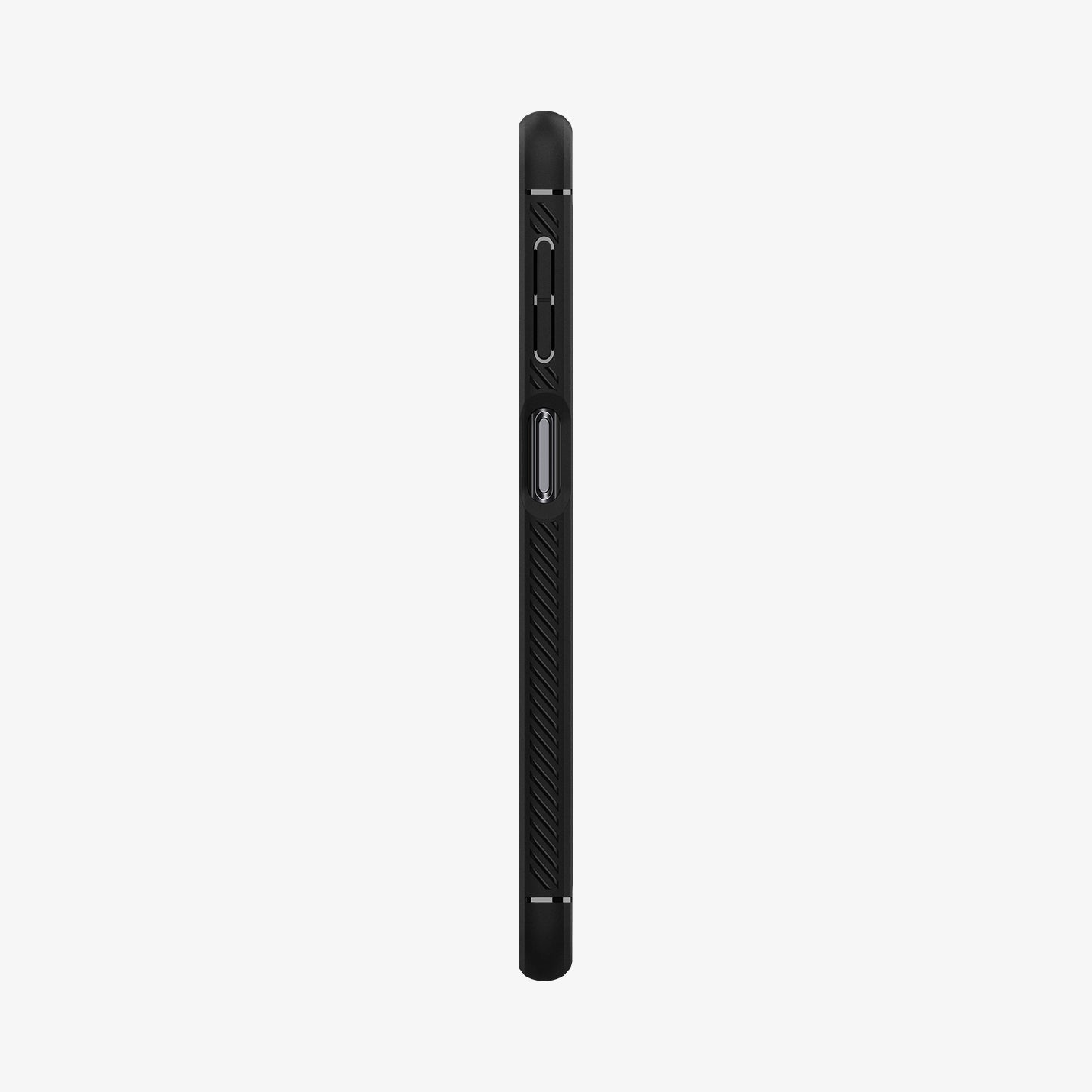 ACS03046 - Galaxy A32 5G Case Rugged Armor in Matte Black showing the side with side buttons