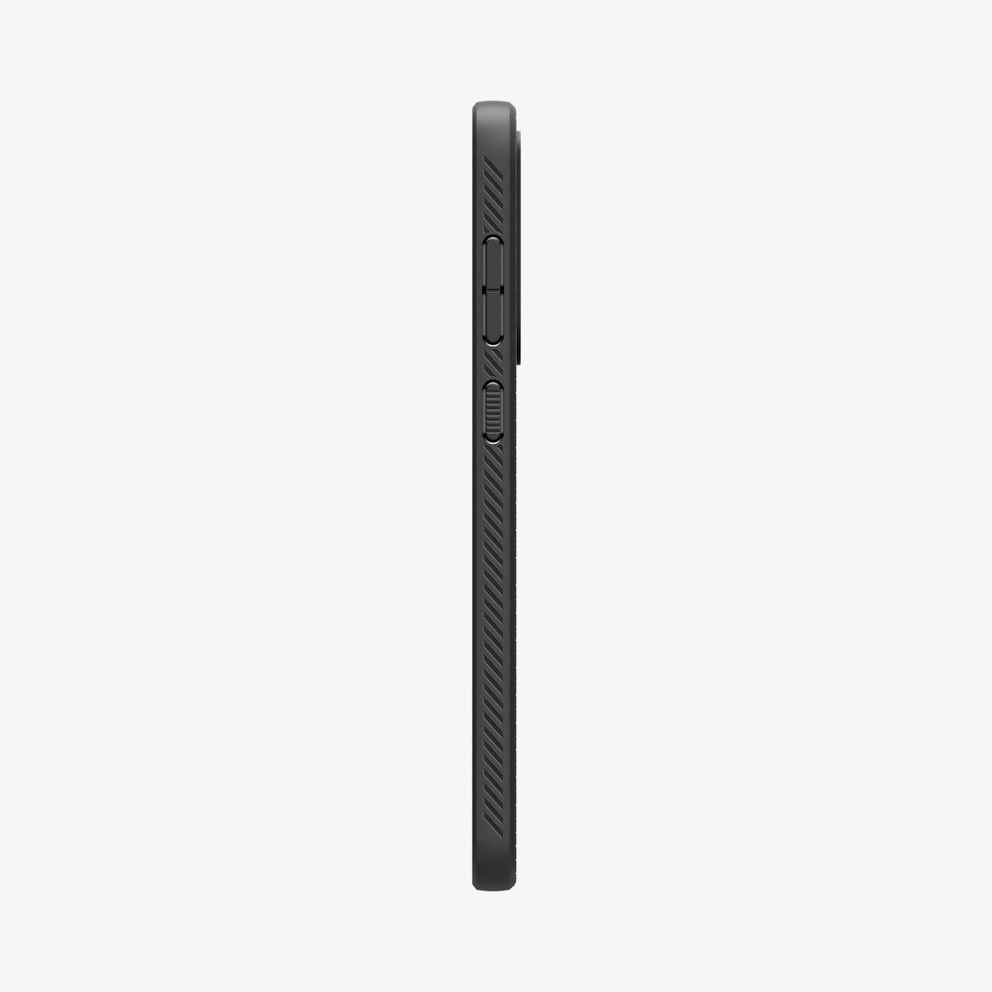 ACS09199 - Galaxy A36 5G Case Liquid Air in Matte Black showing the side