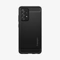 ACS02315 - Galaxy A52 Case Rugged Armor in Matte Black showing the back