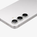 AGL07614 - Galaxy S24 Optik Pro EZ Fit Lens Protector in Marble Gray showing the lens protector installed on the device zoomed in on a flat surface
