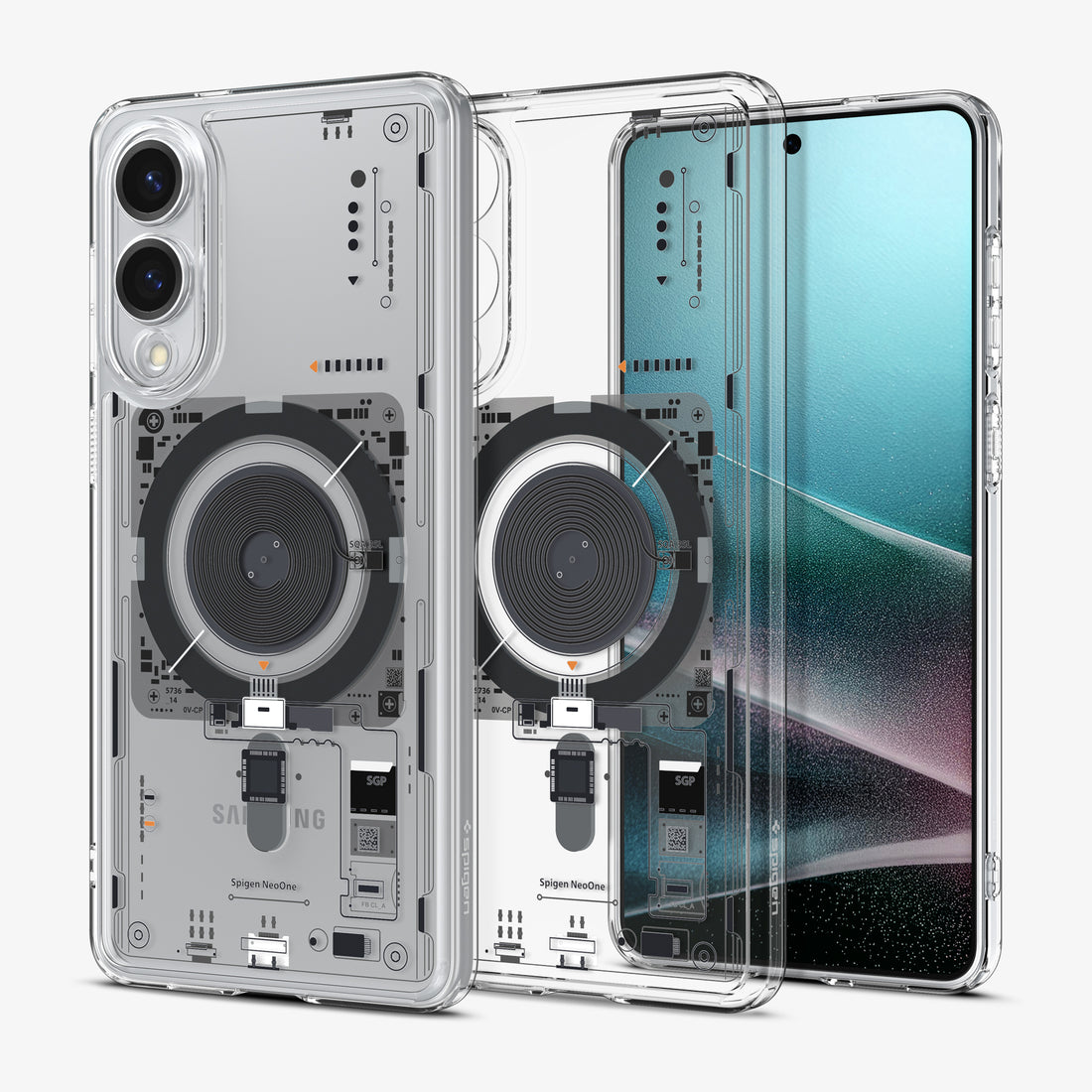 ACS09416 - Galaxy S25 Edge Case Ultra Hybrid Neo One showing the back