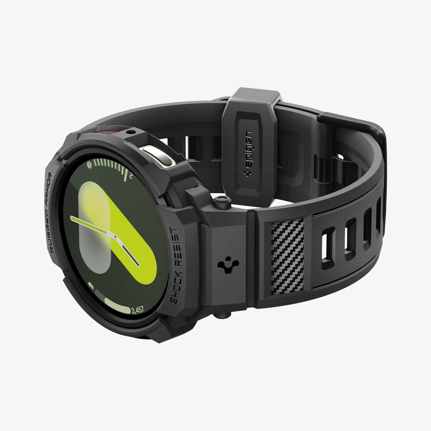ACS10007 - Galaxy Watch 8 Rugged Armor Pro showing the bottom