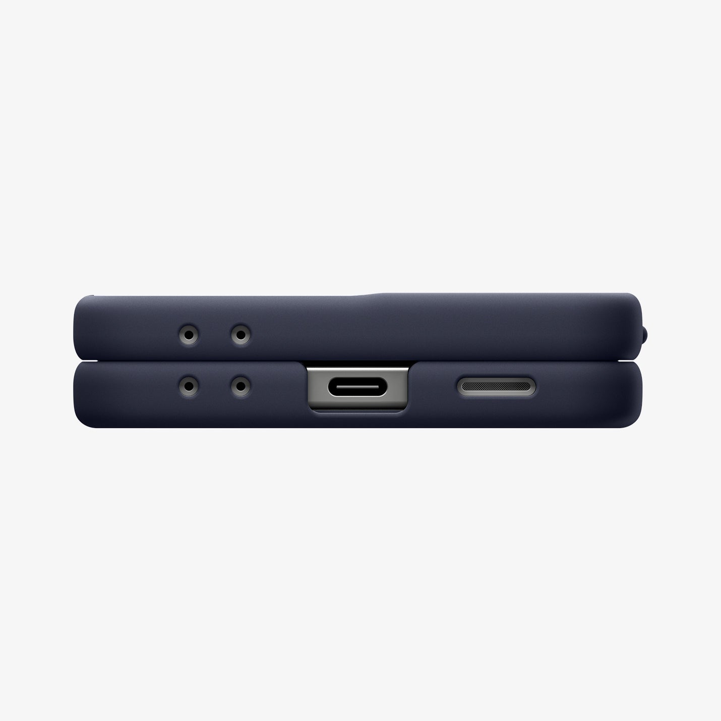 ACS09563 - Galaxy Z Flip 7 Case Nano Pop (MagFit) in blueberry navy showing the bottom