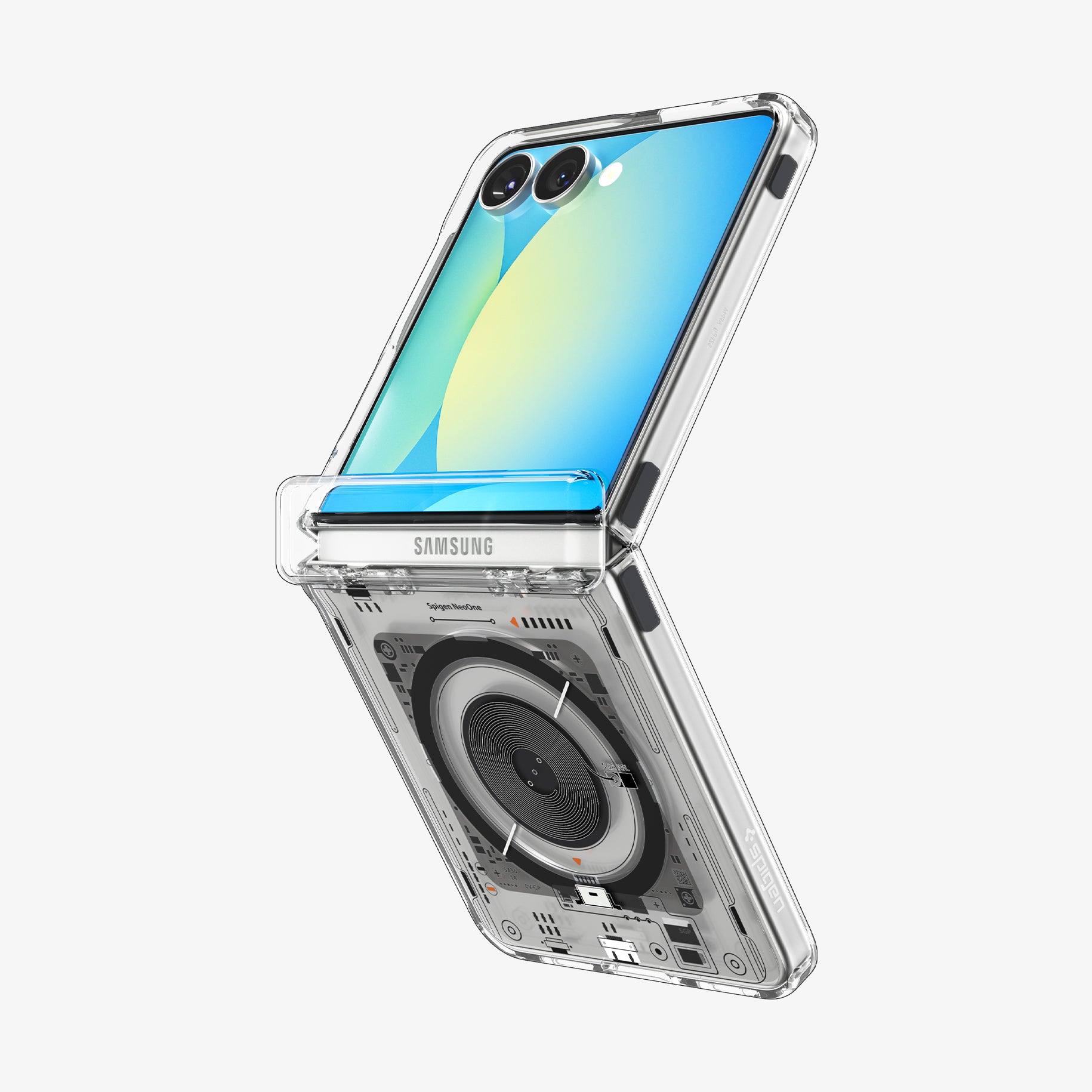 ACS09560 - Galaxy Z Flip 7 Case Ultra Hybrid Pro Neo One (Magfit) showing the back and partial side