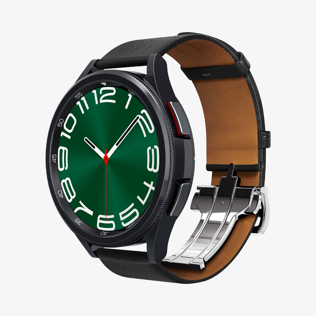 AMP06956 - Galaxy Watch Band Enzo (20mm) in black showing the front