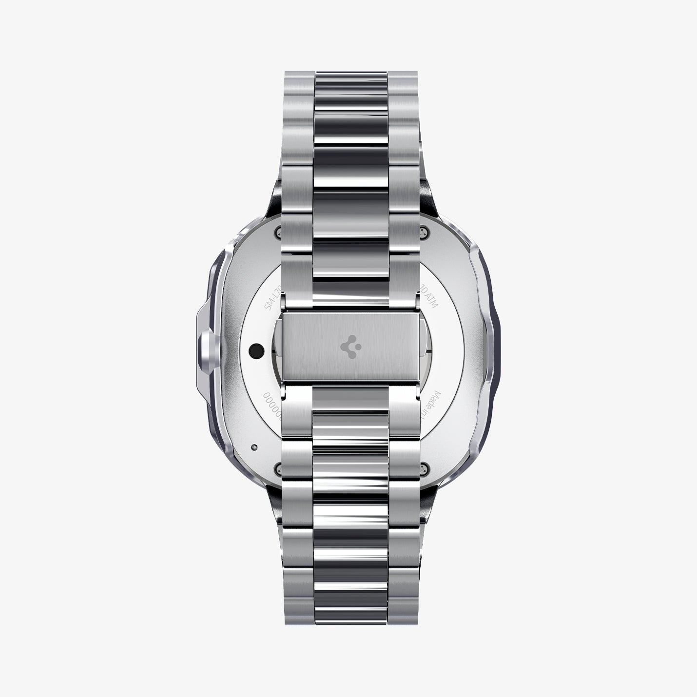 ACS08828 - Watch Ultra (47mm) Case Bezel Tune Pro in Silver showing the partial back and bottom