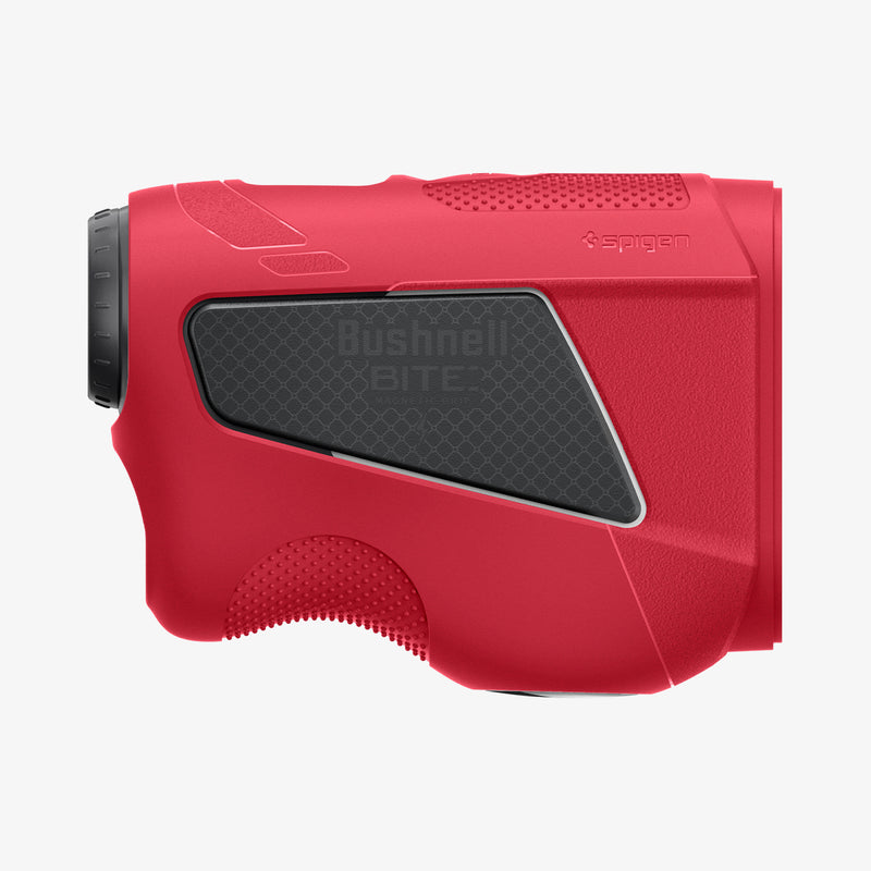 ACS07050 - Bushnell Tour V6 Shift Rangefinder Case Silicone Fit AirTag in red showing the side