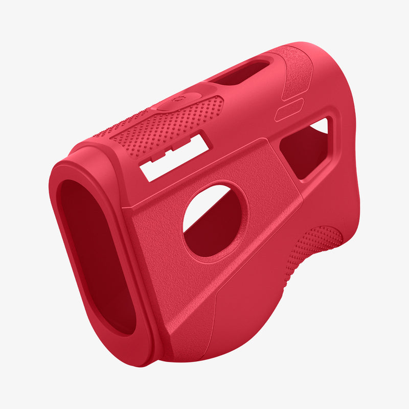 ACS07050 - Bushnell Tour V6 Shift Rangefinder Case Silicone Fit AirTag in red showing the side and front