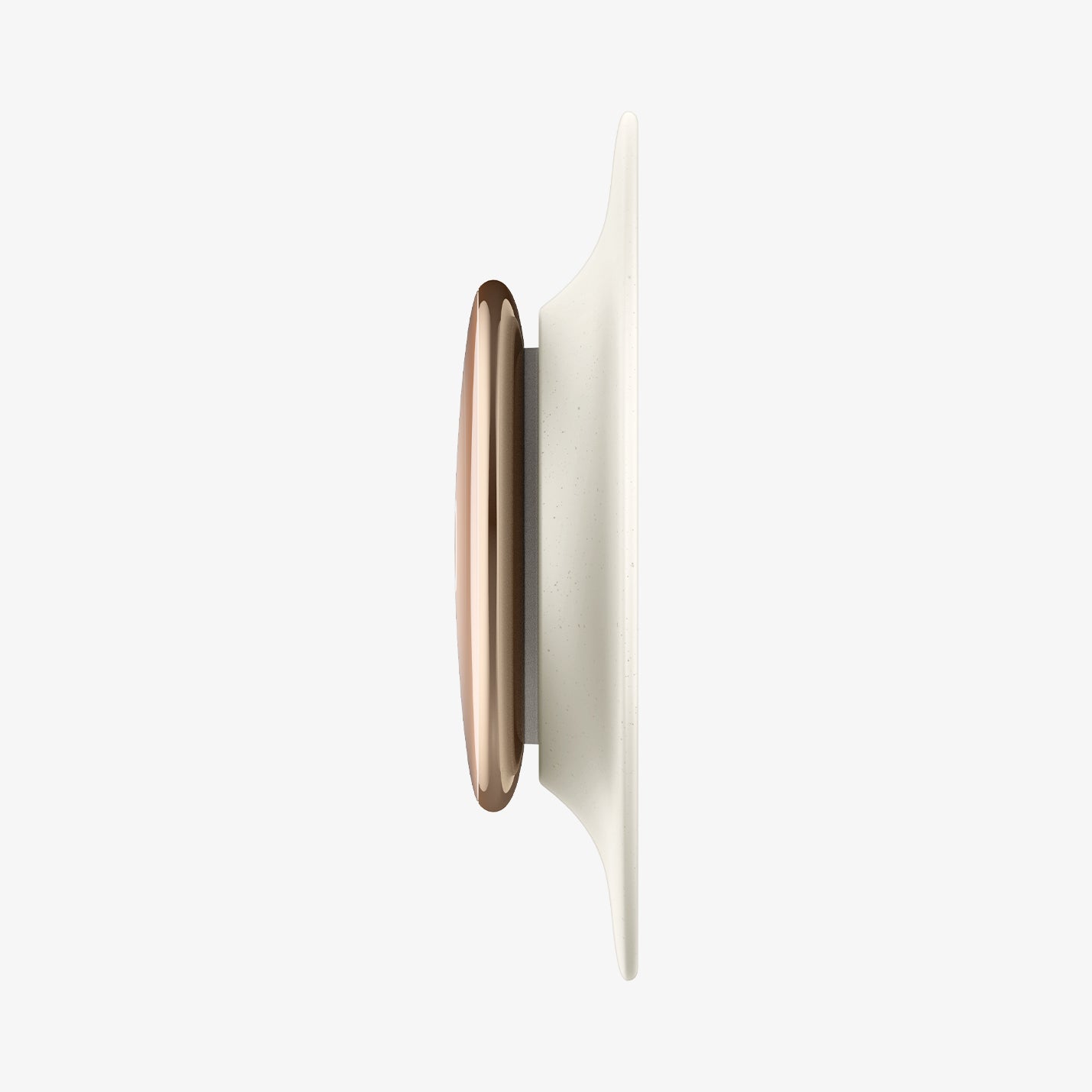 AHP09220 - Google Nest Learning Thermostat 4th Gen Wall Plate in Dune Beige showing the side