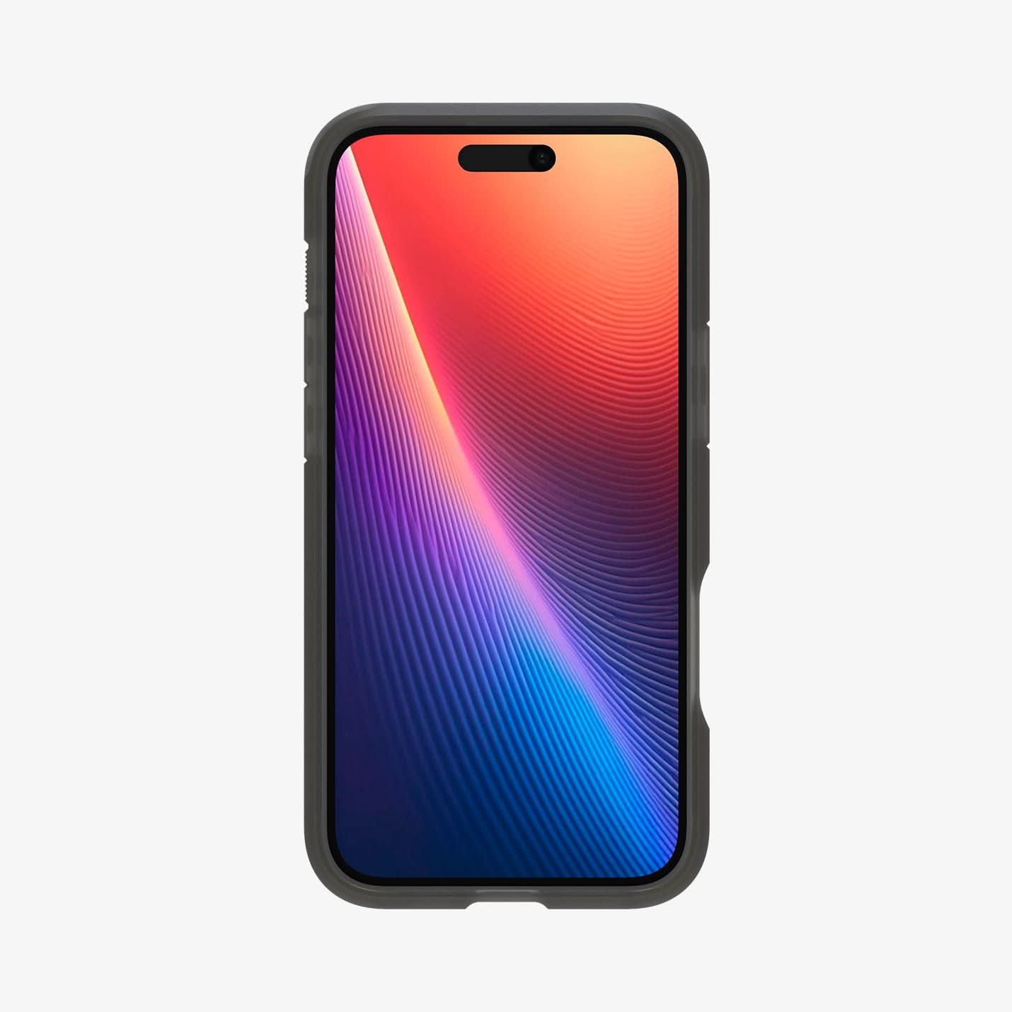 ACS08515 - iPhone 16 Case Tough Armor AI (MagFit) in Frost Black showing the front