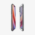 ACS08205 - iPhone 16 Case Ultra Hybrid (MagFit) in White showing the partial front, partial back and sides