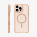 ACS09069 - iPhone 16 Pro Max Case Ultra Hybrid T (MagFit + Camera Control) in Frost Rose Titanium showing the back and side
