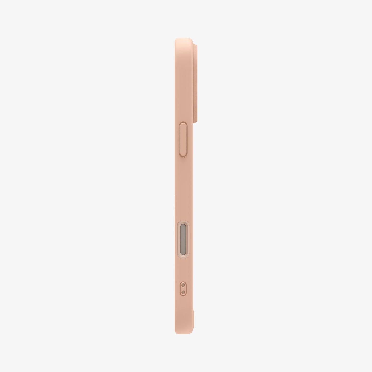 ACS09069 - iPhone 16 Pro Max Case Ultra Hybrid T (MagFit + Camera Control) in Frost Rose Titanium showing the side