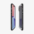 ACS06797 - iPhone 15 Case Ultra Hybrid in Frost Black showing the back, side, and front