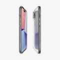ACS06796 - iPhone 15 Case Ultra Hybrid in Frost Clear showing the back, side, and front