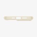 ACS06712 - iPhone 15 Pro Case Ultra Hybrid in mute beige showing the bottom with precise cutouts