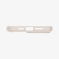 ACS07209 - iPhone 15 Pro Max Ultra Hybrid Case in Natural Titanium showing the bottom