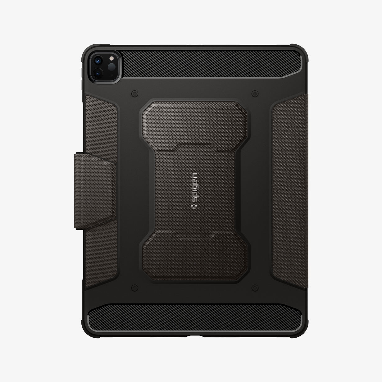 ACS01025 - iPad Pro 11-inch (2022) Rugged Armor Pro in Gunmetal showing the back