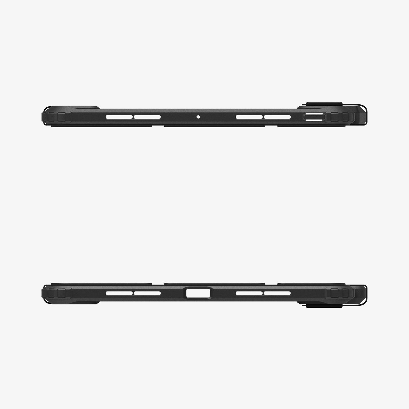 ACS07016 - iPad Pro 11-inch Case Ultra Hybrid Pro in Black showing the top and bottom