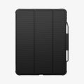 ACS07007 - iPad Pro 12.9-inch Case Rugged Armor Pro in Black showing the front with stylus pen attached
