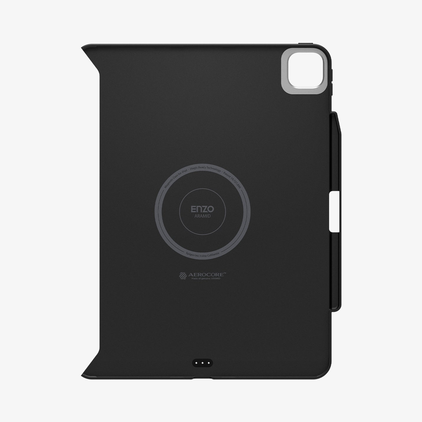 ACS07009 - iPad Pro 13-inch (2024) Case Enzo Aramid in Black showing the half of the inner case