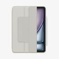 ACS08491 - iPad Air 13-inch (2024) Case Air Skin Pro OneTap in Gray showing the front half open