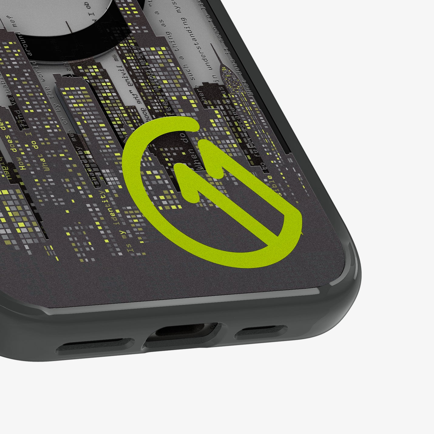 ACS09377 - iPhone 16 Pro Max Case c11 Series Flâneur Edition (MagFit) showing the partial back and bottom zoomed in