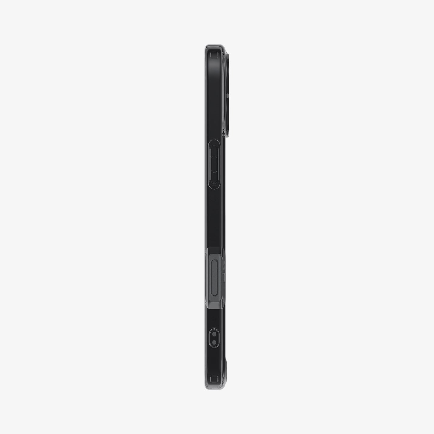 ACS08208 - iPhone 16 Case Ultra Hybrid Zero One (MagFit) in Zero One showing the side