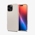 ACS08120 - iPhone 16 Pro Case Liquid Air in Natural Titanium showing the back, partial front and sides