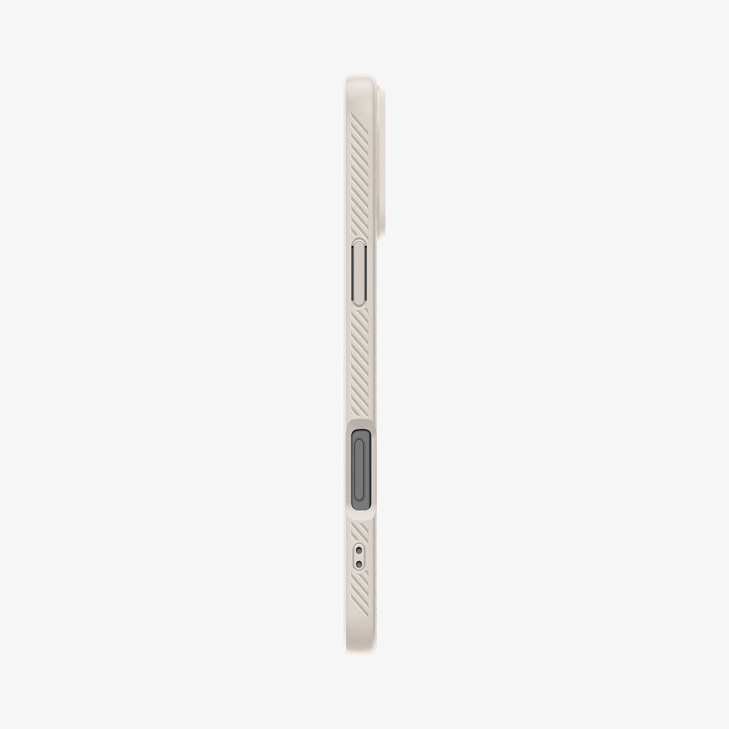 ACS08120 - iPhone 16 Pro Case Liquid Air in Natural Titanium showing the side