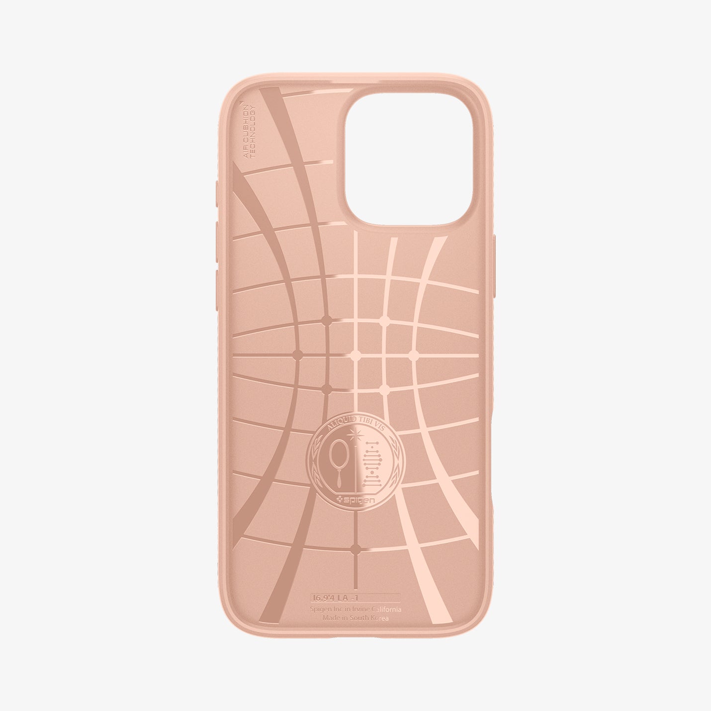 ACS08692 - iPhone 16 Pro Case Liquid Air in Rose Titanium showing the inner case