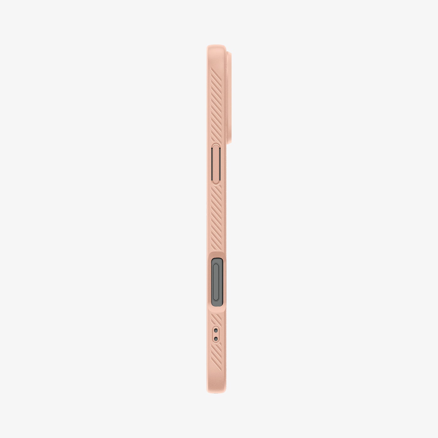 ACS08692 - iPhone 16 Pro Case Liquid Air in Rose Titanium showing the side