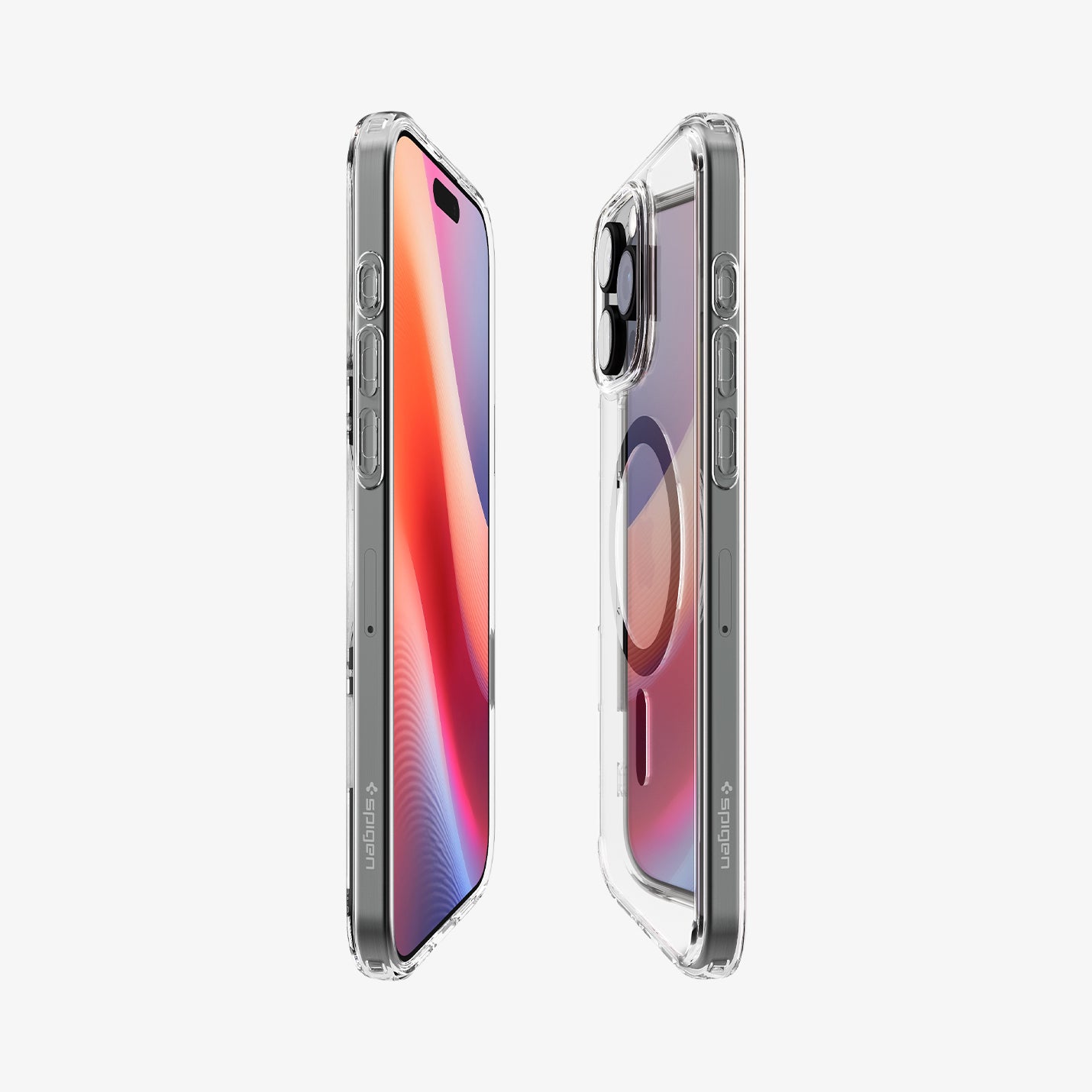 ACS08506 - iPhone 16 Pro Max Case Ultra Hybrid T (MagFit) in Graphite showing the partial front, partial back and sides