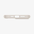 ACS07210 - iPhone 15 Pro Max Case Ultra Hybrid (MagFit) in Frost Natural Titanium showing the bottom