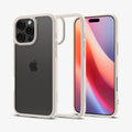ACS08385 - iPhone 16 Pro Max Case Ultra Hybrid in Natural Titanium showing the back, partial sides, inner side and front