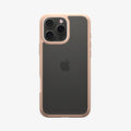 ACS08693 - iPhone 16 Pro Case Ultra Hybrid in Rose Titanium showing the back