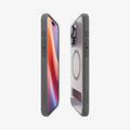 ACS08380 - iPhone 16 Pro Case Ultra Hybrid S (MagFit) in Frost Gray showing the partial back, front and sides