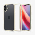 ACS08073 - iPhone 16 Plus Case Ultra Hybrid in Mute Beige showing the back, partial sides, inner side and front