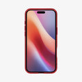 ACS08203 - iPhone 16 Case Ultra Hybrid in Red Crystal showing the front