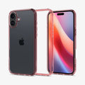 ACS08198 - iPhone 16 Case Ultra Hybrid in Rose Crystal showing the back, partial sides, inner side and front