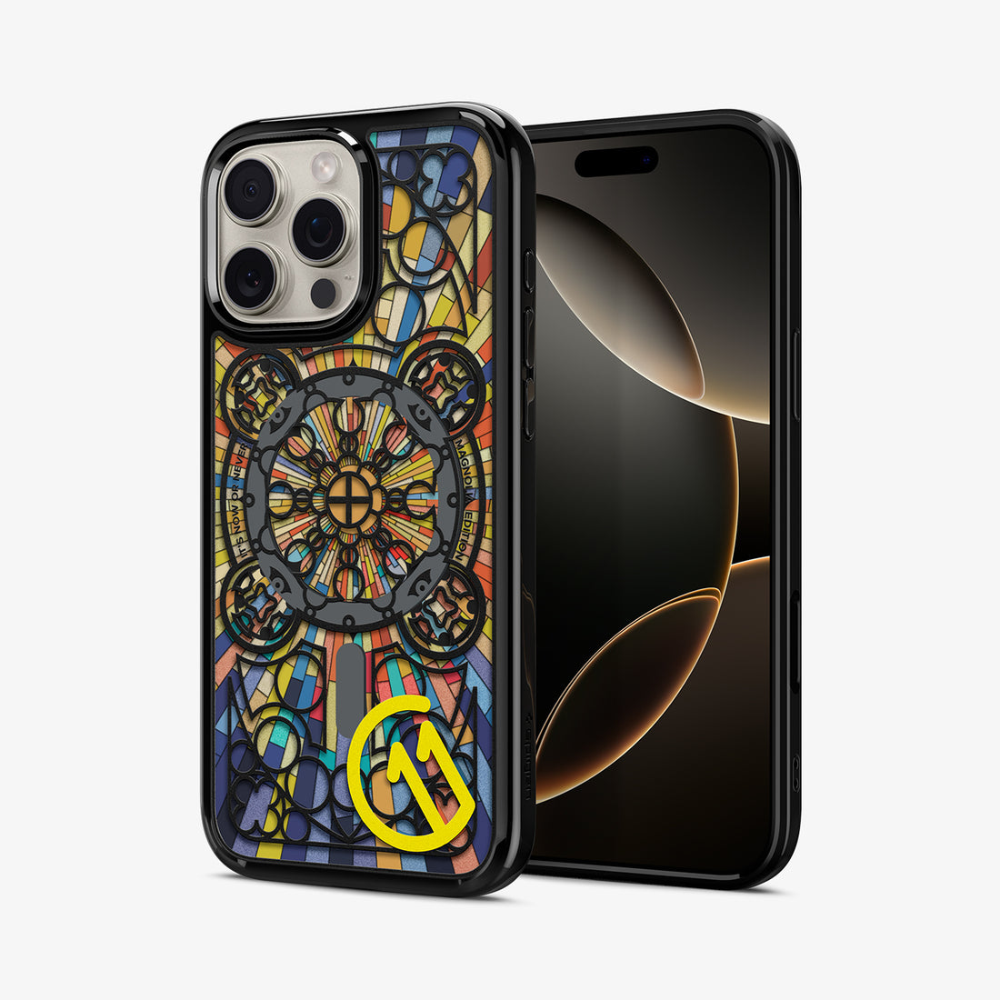 ACS09227 - iPhone 16 Pro Max Case c11 Series Magnolia Edition (MagFit + Camera Control) showing the back