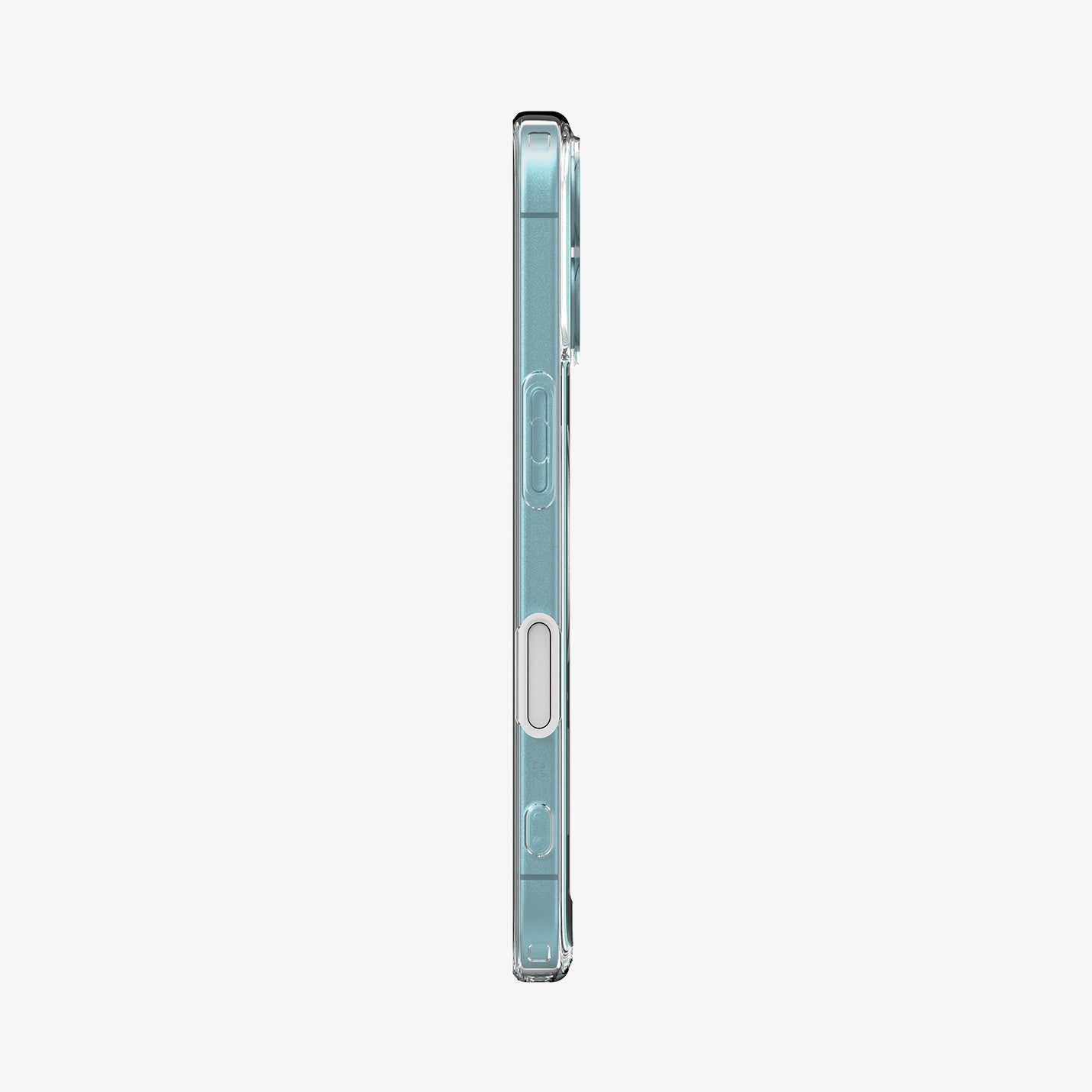 ACS09073 - iPhone 16 Case Ultra Hybrid T (MagFit + Camera Control) in White showing the side
