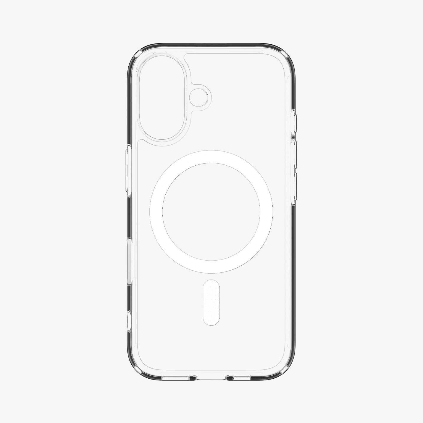 ACS09073 - iPhone 16 Case Ultra Hybrid T (MagFit + Camera Control) in White showing the inner