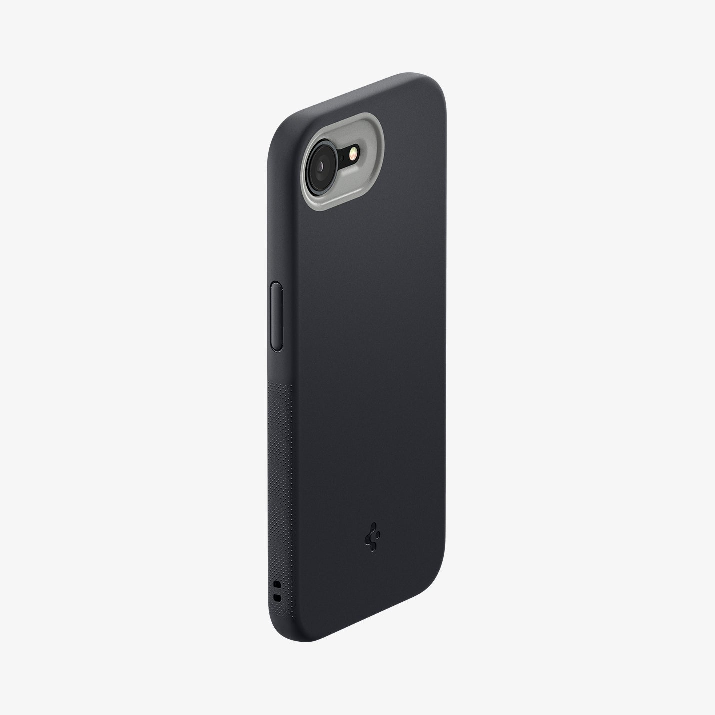 ACS09155 - iPhone 16e Case Nano Pop (MagFit) in Black Sesame showing the back, partial top and side
