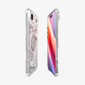 ACS10056 - iPhone 17 Air Ultra Hybrid Zero One (MagFit) in Zero One White showing the partial front, partial back and sides