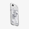 ACS10056 - iPhone 17 Air Ultra Hybrid Zero One (MagFit) in Zero One White showing the side, back and top